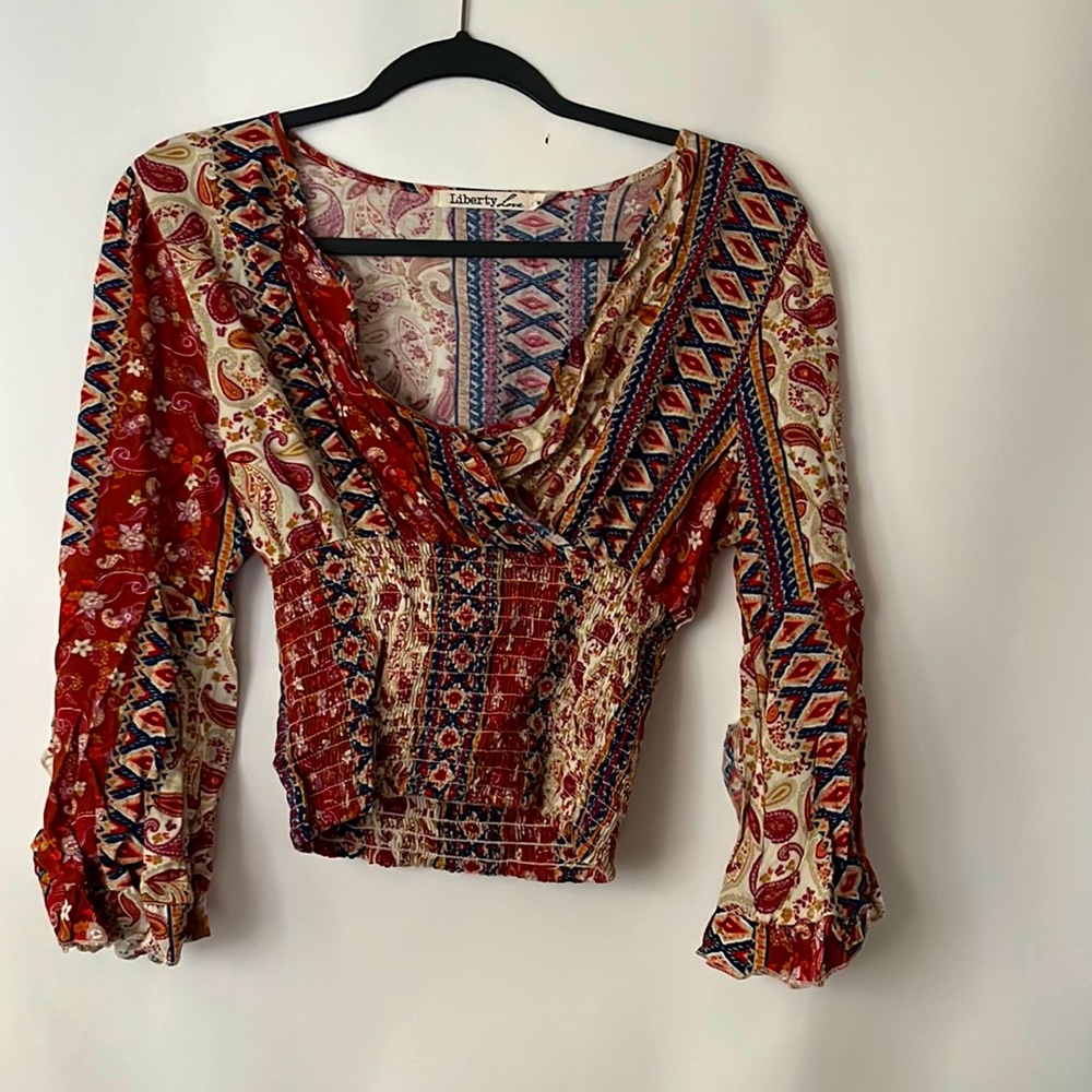 Womens multicolor blouse